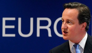 Britain's PM Cameron addresses a news conference after an EU heads of state summit in Brussels